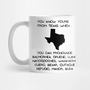 Texas City Names Mug
